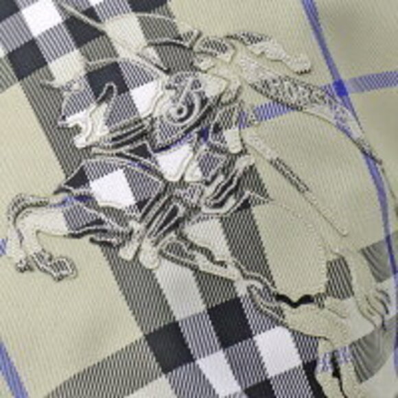 Burberry Check Tote Bag Knight on Horseback Riken Beige Classics - Picture 5 of 5